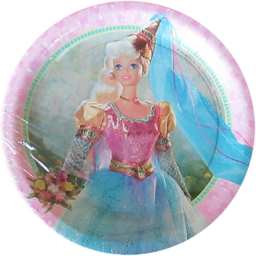 barbie paper plates