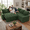 Green, variant on 79" L-shaped modular sleeper sectional, Gray Chenille, Reversible storage chaise, USB ports, tool-free assembly