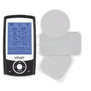 Vive Tens Unit Muscle Stimulator, Self-Sticking Electrode Pads, 8 Modes