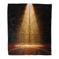 thumbnail image 1 of JSDART Throw Blanket 50x60 Inches Stage Light and on Floor Abstract Gold for Display Your Product Spotlight Warm Flannel Soft Blanket for Couch Sofa Bed, 1 of 1