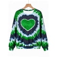 thumbnail image 6 of VBVC Women's and Women's Plus Tie Dye Heart Graphic Top , Ladies' Long Sleeve Crew Neck Pullover , Fall Winter Cute Sweatshirt For Women, M-6XL, 6 of 6