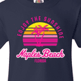 thumbnail image 4 of Inktastic Summer Enjoy the Sunshine Naples Beach Florida in Pink Youth T-Shirt, 4 of 5