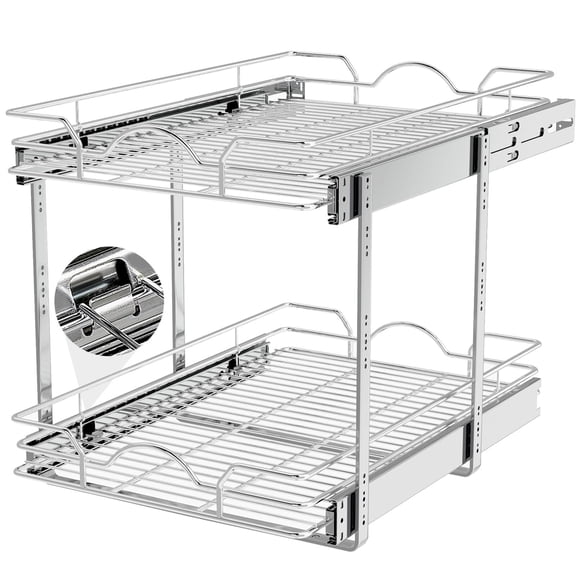 Organizador para gabinete OCG de 2 niveles 36 x 53 x 40 cm cromado