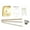 Gold, variant on Practical Standard Door Strikes Plate With Shims Universals Residential Security Strikers Fix Door Latches Close
