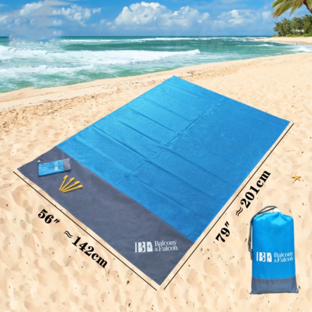 NuFazes 79" x 56"Waterproof Beach Blanket Outdoor Portable Picnic Mat