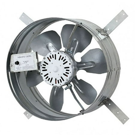 Air Vent Attic Fans - iLIVING Newest Automatic Gable Mount Attic Ventilator Fan with Adjustable Thermostat, 3.10 Amps