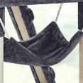 thumbnail image 4 of Renwick 54" Cat Tree with Hammock, Basket and Scratching Post Tower, Dark Gray, 4 of 8