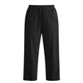 thumbnail image 5 of Women's Plus Size Lightweight Hiking Joggers, Stretch Active Pants, Quick Dry Water-Resistant Athletic Pants for Women, Stretch Drawstring Active Joggers with Zipper Pockets Black, 5 of 5