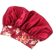 Satin Shower Cap Sleeping Hair Cap Large Curls Satin Hair Cap Satin Chemo Shower Bonnet Polyester 29x29cm