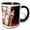 Black/White, variant on 3drose, Gray Wolf in a Forest, 11oz Two-tone Green Mug