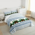 thumbnail image 3 of Manfei Aztec Geometric Check Full Size Comforter Sets,Woodland Animal Bear Bedding Comforter Set,Rustic Farmhouse Cabin Bedding Sets For Boys Girls,Luxury Bedroom Decor Reversible,3 Pieces, 3 of 8