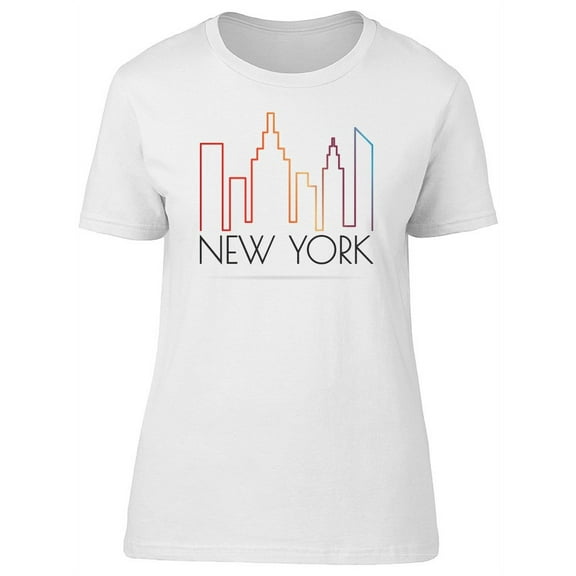New York City Symbols Buildings T-Shirt Men -Image by Shutterstock, Male Small