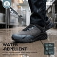 thumbnail image 3 of R CORD Work Shoes for Women Lightweight Waterproof Non Slip Work Shoes Women Hospital Convenience Store Staff Comfort Support All Day Zapatos Antideslizantes para Mujer BlackNet 6, 3 of 6