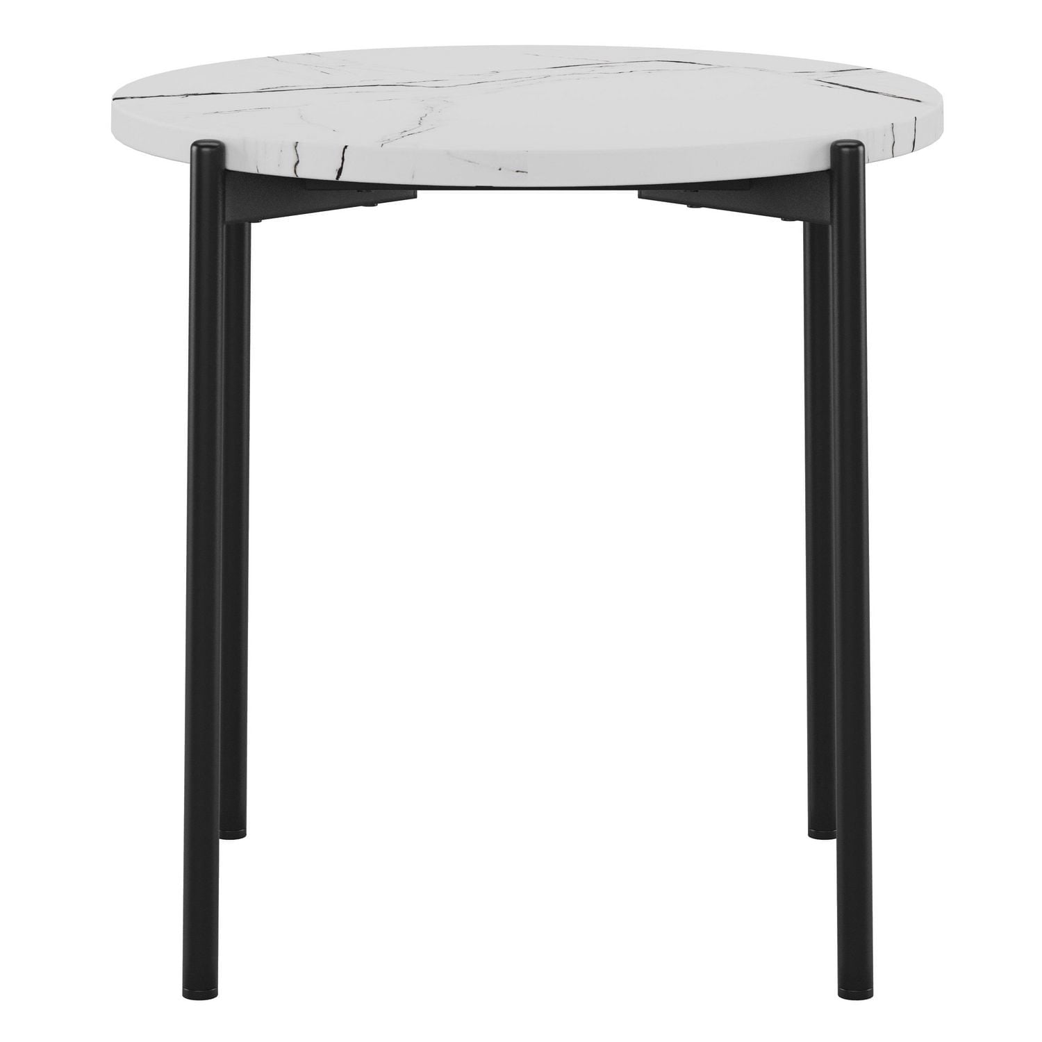 Ensemble de table basse et d'appoint d'intérieur CorLiving Arlo en bois d'ingénierie marbré avec pieds en métal