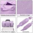 thumbnail image 3 of NANWEI Maleta Deportiva Bolsa de Deporte Gym con Compartimento para Zapatos y Bosillo Impermeable, Bolso de Viaje, para Hombres y Mujeres, Ligero(Lila) Sincero Electrónica, 3 of 7