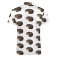 thumbnail image 5 of Chocolate Moon-pie Men Zipper T-shirt Summer Casual Short Sleeve T-shirt Top, 5 of 7