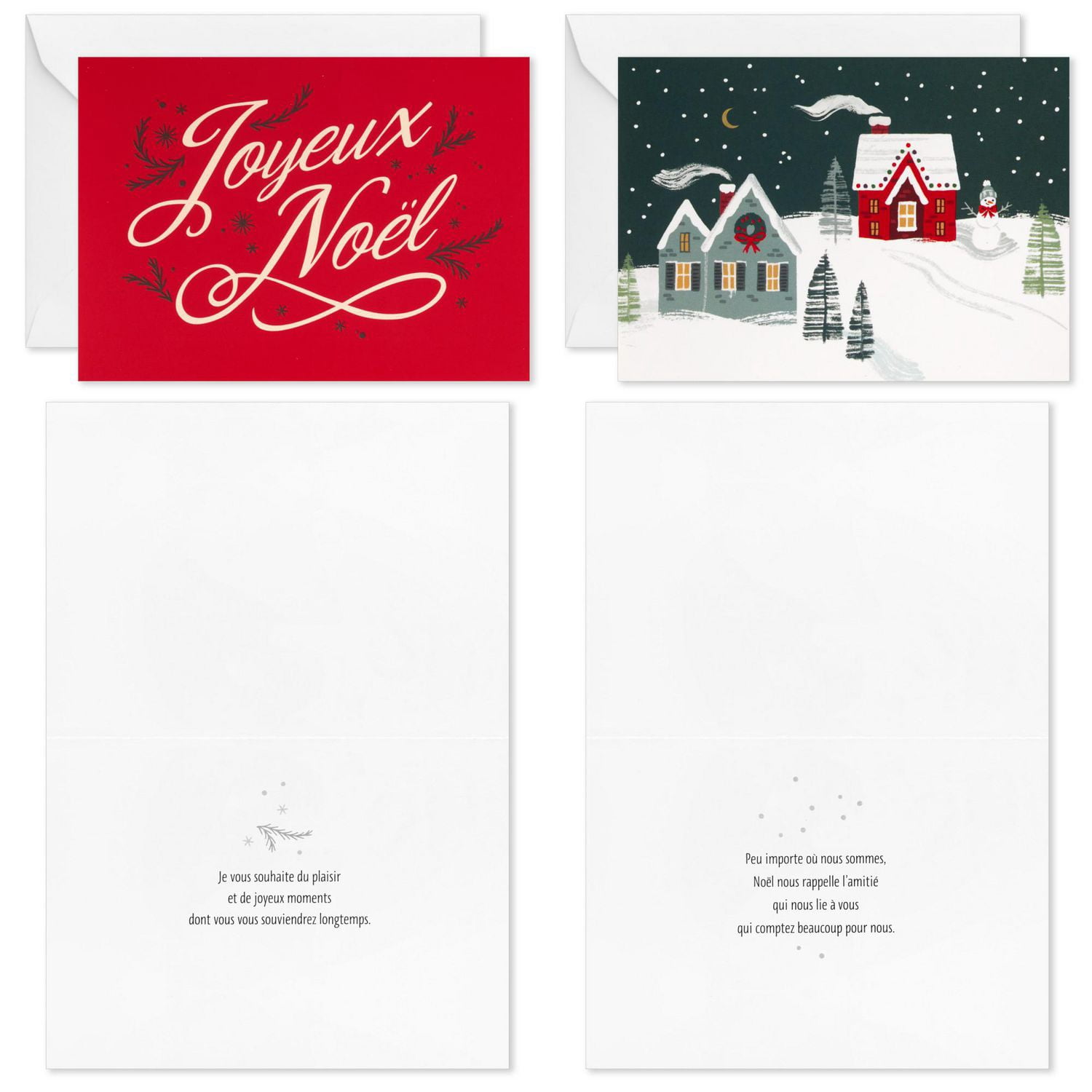 Image Arts Assorted French-Language Boxed Christmas Cards (Winter Wonder), 20 ct.