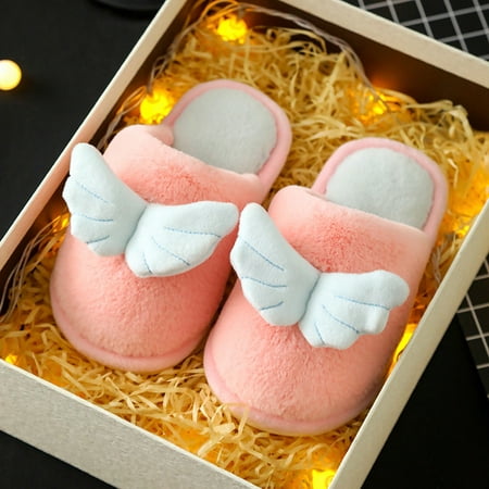 

Shldybc Toddler Slippers Plush Warm Slippers for Girls Boys Kids Toddlers Winter Lined Indoor Warm Slip On Cute House Home Shoes Nonslip Indoor Slippers Merry Christmas!