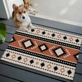 thumbnail image 4 of Khaki Boho 2'x3' Washable Rug, Vintage Ethnic Tribe Retro Abstract Art Non-Slip Soft Doormat Area Rugs for Entrance Bathroom Bedsides, StainResistant Carpet for Kitchen Bedroom, Entryway Floor Mat, 4 of 9