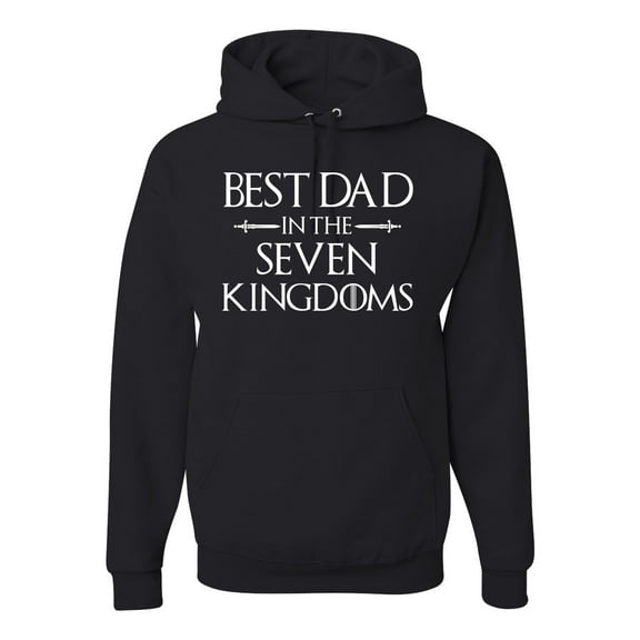 Wild Bobby,Best Dad in The Seven Kingdoms GoT Thrones, Father's Day, Unisex Graphic Hoodie Sweatshirt, Black, Small