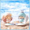 thumbnail image 3 of Sanrio Blue Sea Holiday Series Kuromi Jade Gui Dog Melody Decoración de escritorio de oficina hecha a mano Juguetes para niños Regalo encantador de alta belleza, 3 of 5
