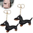 thumbnail image 4 of Enqiretly 2pieces Fashionable Keychain For Women Lightweight And Portable Puppy Dachshund Keychain Keychains, 4 of 6