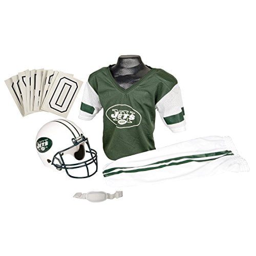 Franklin Sports NFL New York Jets Youth Licensed Deluxe Uniform Set, Medium  