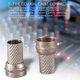 thumbnail image 3 of 20Pzs Macho Conector de Cable Coaxial Torcido Tipo F RG6 CCTV, 3 of 5