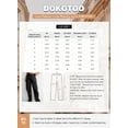 thumbnail image 6 of Women 6 Pockets High Waisted Cargo Pants Wide Leg Casual Pants Combat Military Trouser US 4-18, 6 of 12