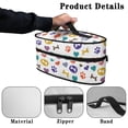 thumbnail image 5 of HELLHERO Love Pet Paw Print Travel Steamer Carrier Bag Large Size Polyester, Case Only, 5 of 6