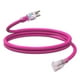 thumbnail image 1 of Cable de extensión EP de 6 pies, calibre 12/3, SJTW, 15 A, 1875 W, rosa, certificado UL, 1 of 7