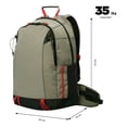thumbnail image 2 of Totto Mochila Ergonómica Grande Repelente A Líquidos|senderismo - Viaje - Camping| 35.24 L Summit35  azul G, 2 of 14