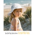 thumbnail image 5 of FURTALK 2PC Baby Sun Hat Toddler Beach Hats with UPF 50+ Sun Protection Wide Brim Girls Bucket Hat, 5 of 6