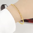 thumbnail image 6 of 1mm Width Stainess Steel Hammered Surface Classic Plain Stackable Bangle Bracelet, 6 of 6