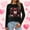 Black, variant on BLTIBY Valentine Shirts for Women Love Heart Printed Sweater Fashion Casual Crewneck Long Sleeve Pullover Sweatshirts Blouse Valentines the Day Tops Red 2 S