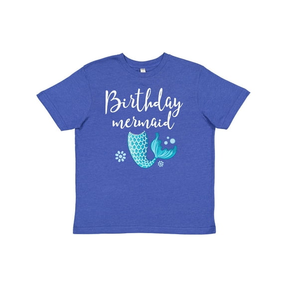 Inktastic Birthday Mermaid Girls Party Youth T-Shirt