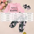 thumbnail image 4 of 3Pcs Toddler Baby Girl Clothes Girls Outfits Prints Romper+ Camouflage Pants Headband Fall Winter Girl Clothing Set 0-18 Months Kaprioy Baby Girl Clothes, 4 of 9