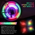 thumbnail image 3 of MINKUROW Bike Spoke Lights,4Packs Tire Flash Lamp LED Neon Wheel Flashing Lights Cycle Lights,Waterproof 3 Blinking Modes,Bike Accessories for Adults, 3 of 7