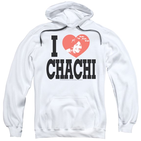 Happy Days I Heart Chachi Adult Pullover Hoodie Sweatshirt White