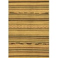 thumbnail image 1 of Ahgly Company Indoor Rectangle Abstract Brown Modern Area Rugs, 5' x 7', 1 of 4
