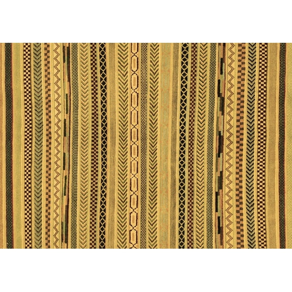 Ahgly Company Indoor Rectangle Abstract Brown Modern Area Rugs, 5' x 7'