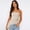 Apricot Color, variant on Tube Tops for Women Strapless Ruffled Asymmetrical Hem Ruched Bandeau Cami Tank Comfortable