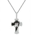 thumbnail image 2 of 27+ Grams Real Sterling Silver Jesus Crown of Thorns Cross Pendant Charm + Chain, 2 of 5