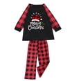 thumbnail image 1 of LSLJS Family Pajamas Matching Noël Ensembles, Tenues Parent-Enfant Noël Costumes Patchwork à Carreaux Imprimés Vêtements de Maison Col Rond Manches Longues Pajamas Ensemble Deux Pièces Enfant for Vacances Noël Sleepwear Ensemble, 1 of 6