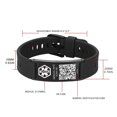 thumbnail image 5 of QR Code Medical ID Bracelet for Women Men, Silicone Adjustable Medical Alert Bracelets with QR Code,Dynamic Web Information, 5 of 7