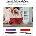 thumbnail image 4 of CoverON Apple iPhone 12 Mini Ring Case, Kickstand Rugged Phone Cover Magnetic Car Mount Compatible - Red, 4 of 7