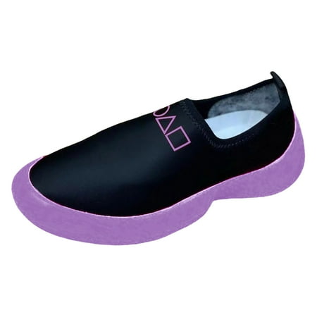 QYZEU Womens Pointed Toe Flats Casual Shoes for Women Spring New Women s Shoes Flat Single Shoes Female Canvas Shoes Women s Casual Shoes Summer Sandals Purple 40
