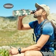 thumbnail image 6 of Yayeee 20oz Insulated Water Bottle Double Wall Stainless Steel with Flip Straw Lid, Green Wave Pattern, 6 of 7