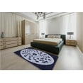 thumbnail image 5 of Ahgly Company Machine Washable Indoor Rectangle Transitional Night Blue Area Rugs, 5' x 8', 5 of 7