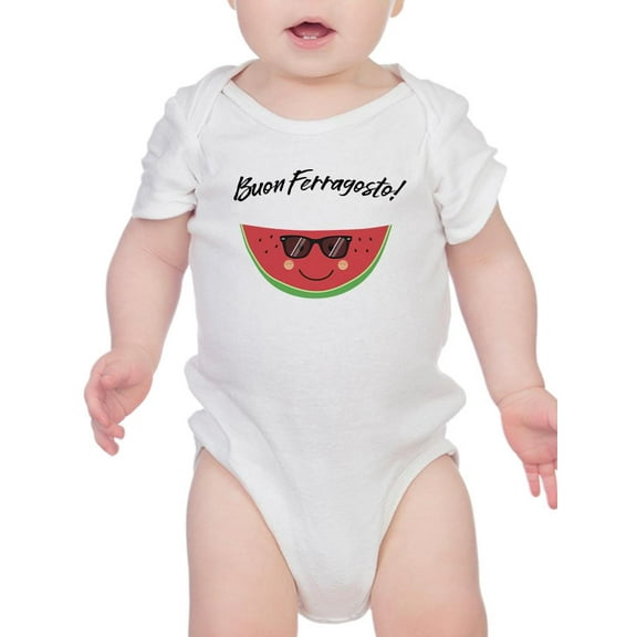Buon Ferragosto Cool Watermelon Bodysuit Infant -Image by Shutterstock, 6 Months